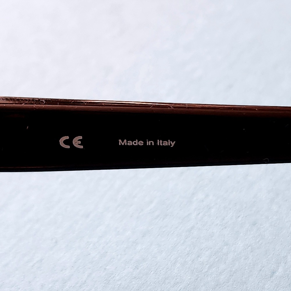Y2K Vintage Givenchy Rimless Sunglasses Brown Oversized Round Shades SGV 183 - Picture 5 of 8